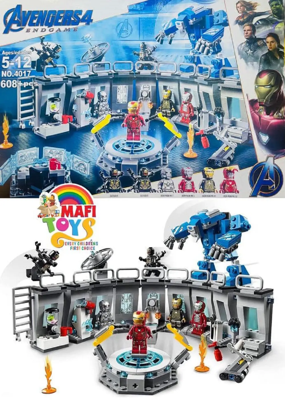 LEGO Marvel Avengers Iron Man Hall of Armor 4017 Building Kit