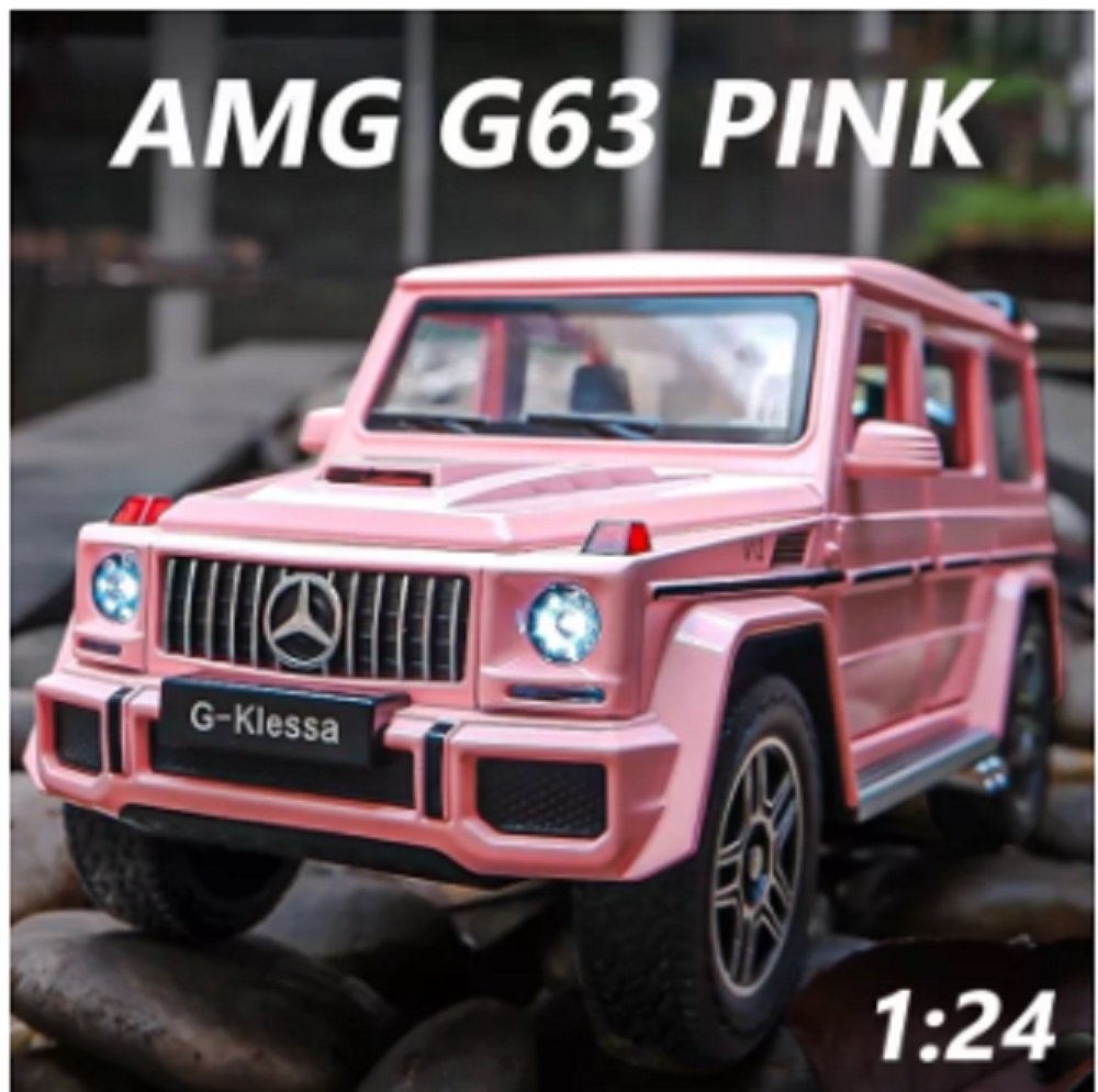 CHE ZHI 1:24 Mercedes Benz AMG G63 G-Klessa Diecasts Alloy Car Luxurious Simulation Toy Vehicles Metal Car 6 Doors Open Model Car Sound Light Toys For Gift