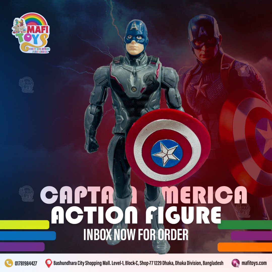 Captain America Action Figure Toy For Kids 6 inch
