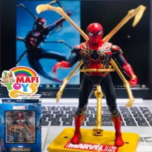 Marvel Spider-Man Deluxe 6 Inch Spider-Man Action Figure in Special Suit Upgrades and Net With Stand