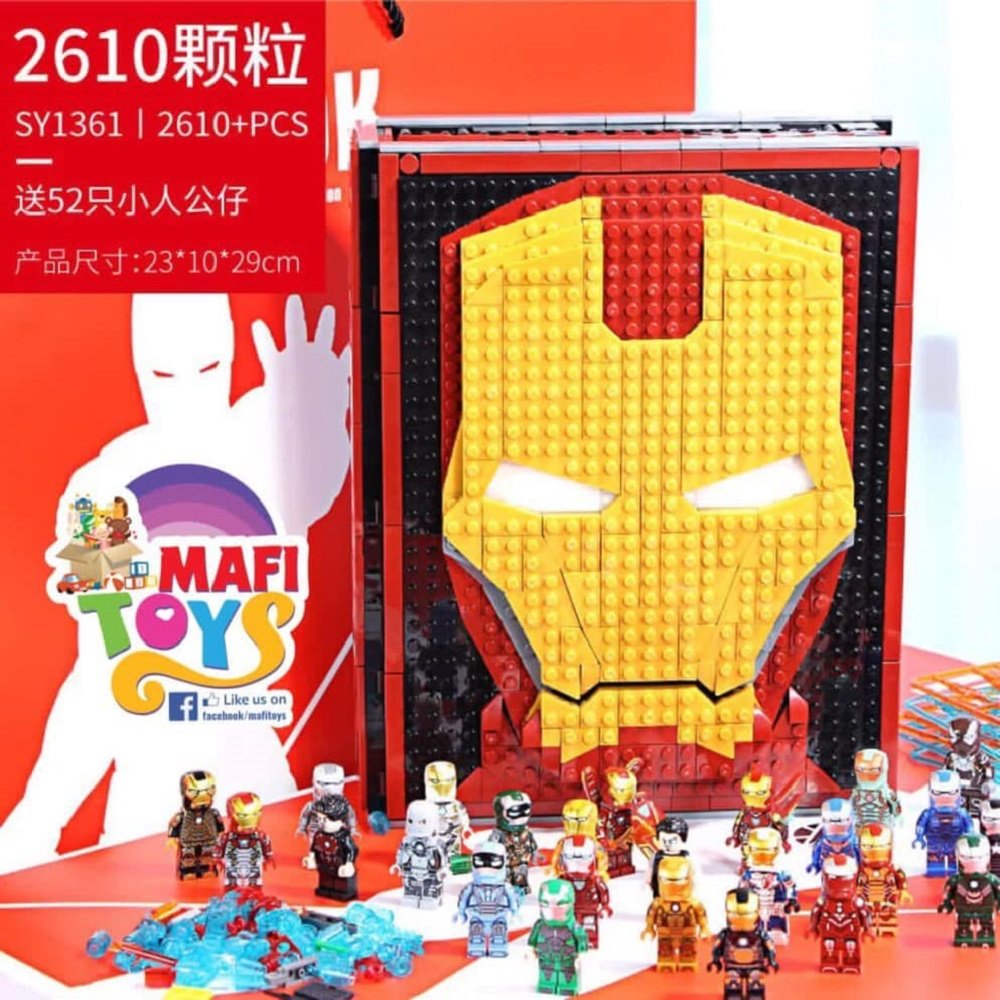 Custom Iron Book Memorial Hall Of Armor With Minifigures Building Blocks Toy Set 2615 Pieces