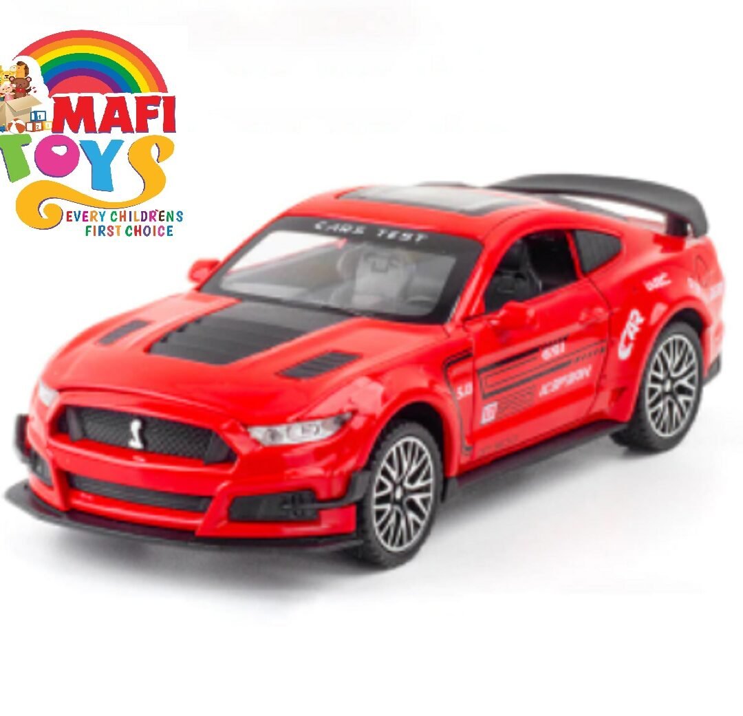 1:32 High Simulation Supercar Ford Mustang Shelby GT500 Car Model Alloy Pull Back Kid Toy Car 4 Open Door Children's Gifts