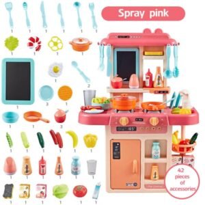 Spray And Water kitchen set Modern Kitchen Set Toys for kids - 42 Pieces