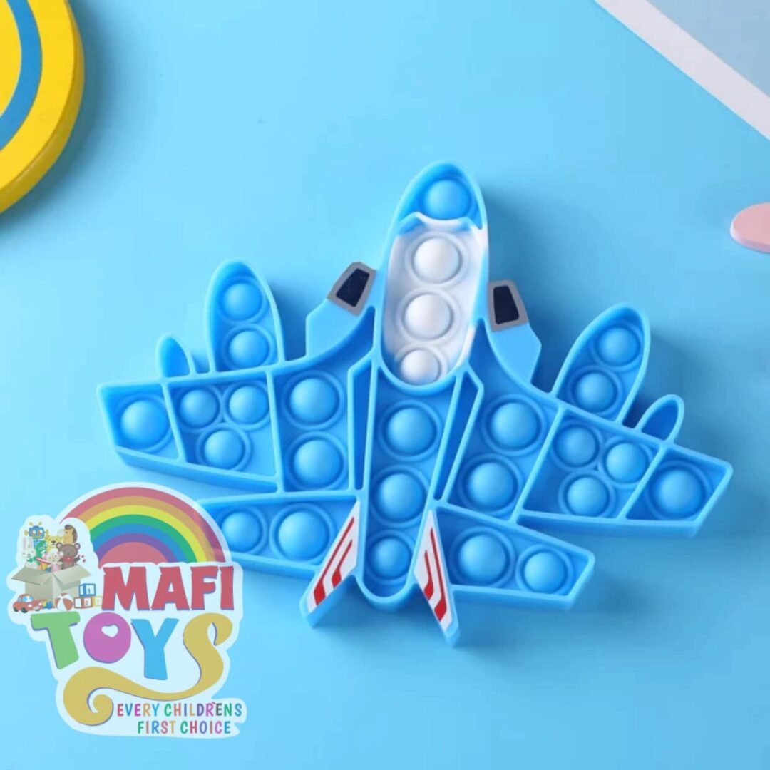 Fighter plane push bubble pop