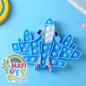 Fighter plane push bubble pop