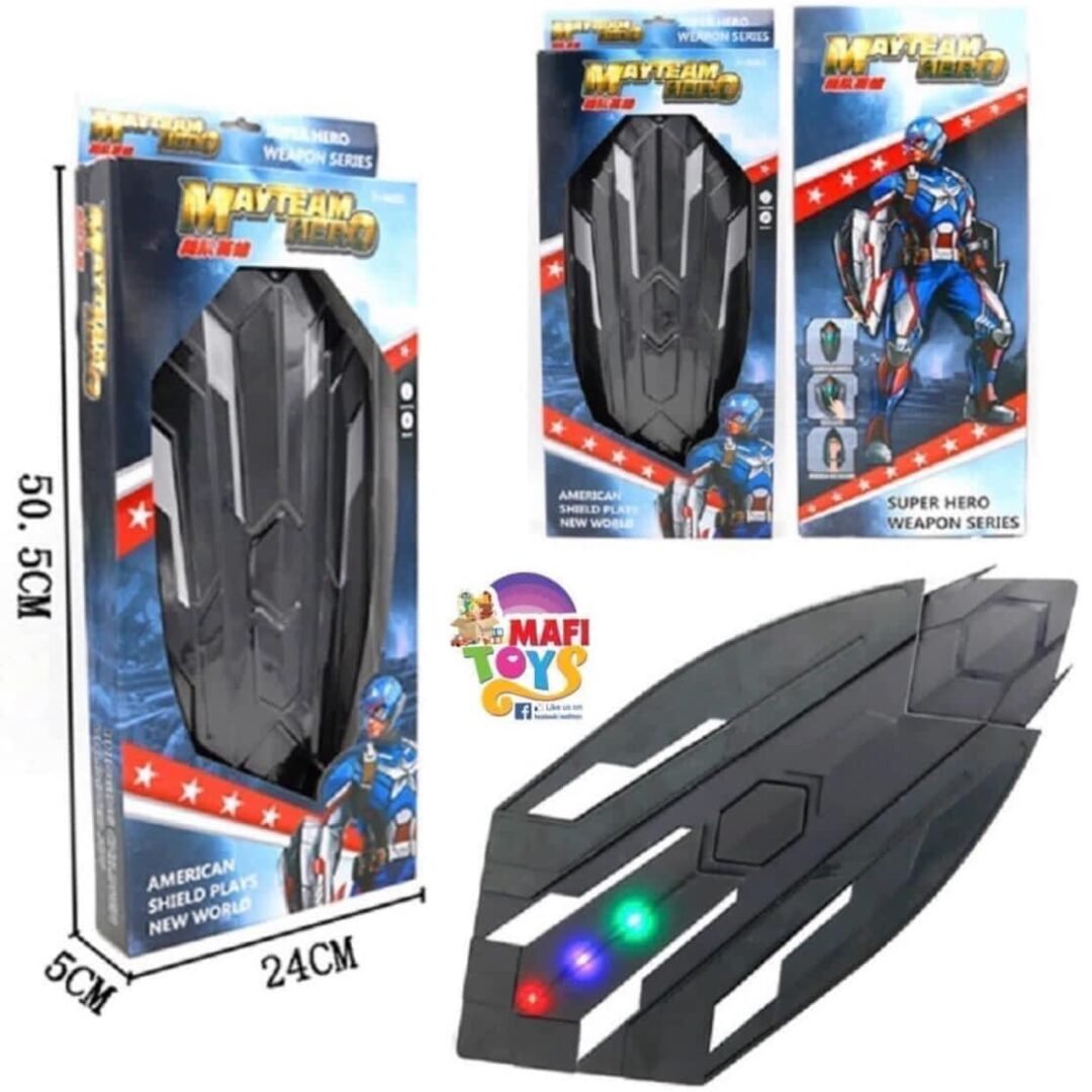 Wakanda Shield Captain America With Expandable Feature Sound and Light Effects for Kids