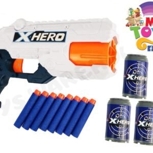 Nerf X-Hero Reflex 6 Rotating Barrel Foam Dart Blaster Gun For Adults