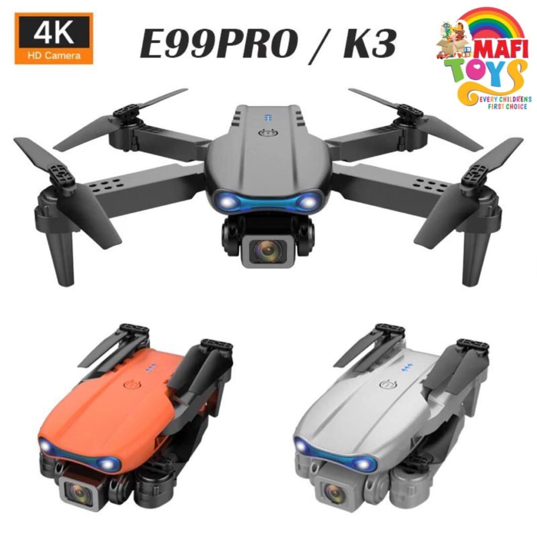 E99 Pro /k3 Drone With Dual Cameras Folding Height Wifi Control 50x Zoom Remote Control Aircraft Hd Aerial Quadcopter