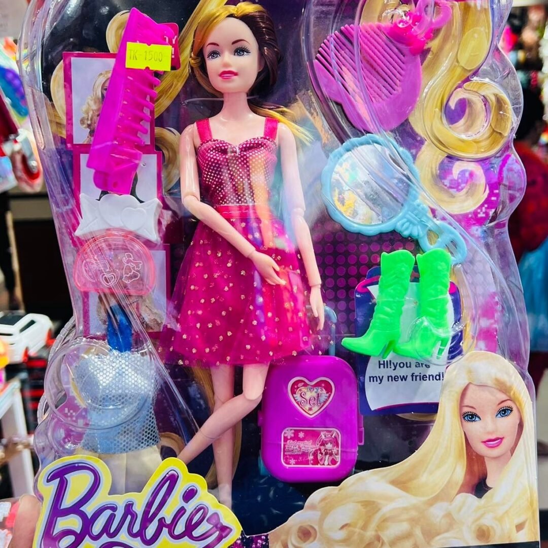 Barbie Doll, Baby Girls Fashion Barbie Angel With Dress Many accessories Doll set