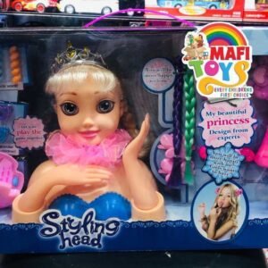 Disney Princess Barbie Styling Head & Accessories For Kids - Multicolor