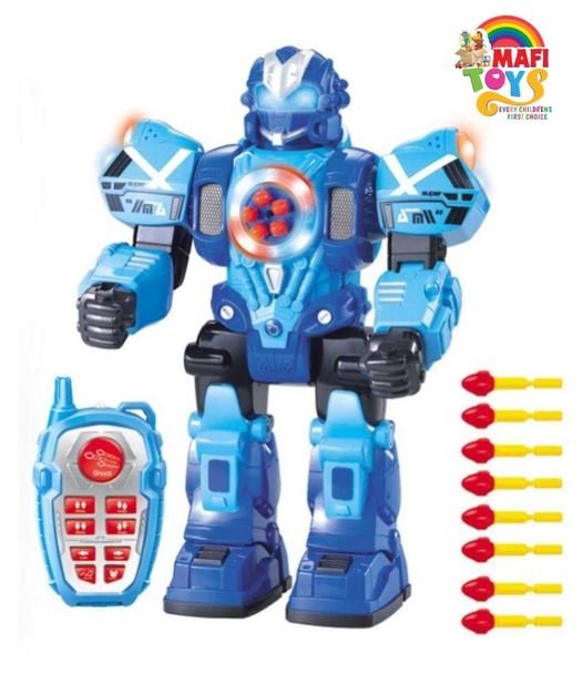 New RC Robot Toy for Kids Shoot Missile Bullet RC Remote Control Flighting Robot Action Figures