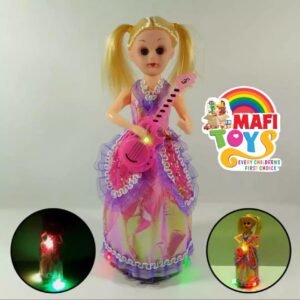 Fashion Girl Doll Lights Singing And Dancing With Guitar For Kids