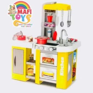 ROLE PLAY KITCHEN SET 53 Pieces || Stove with Fire Light And Sound Playset