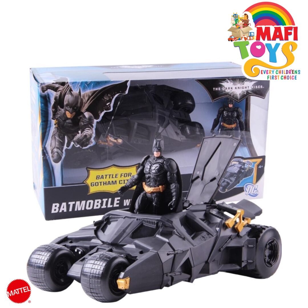 Batman Dark Knight Rises Batmobile With Batman Gotham City Tumbler Ages 4+ Car New Toy