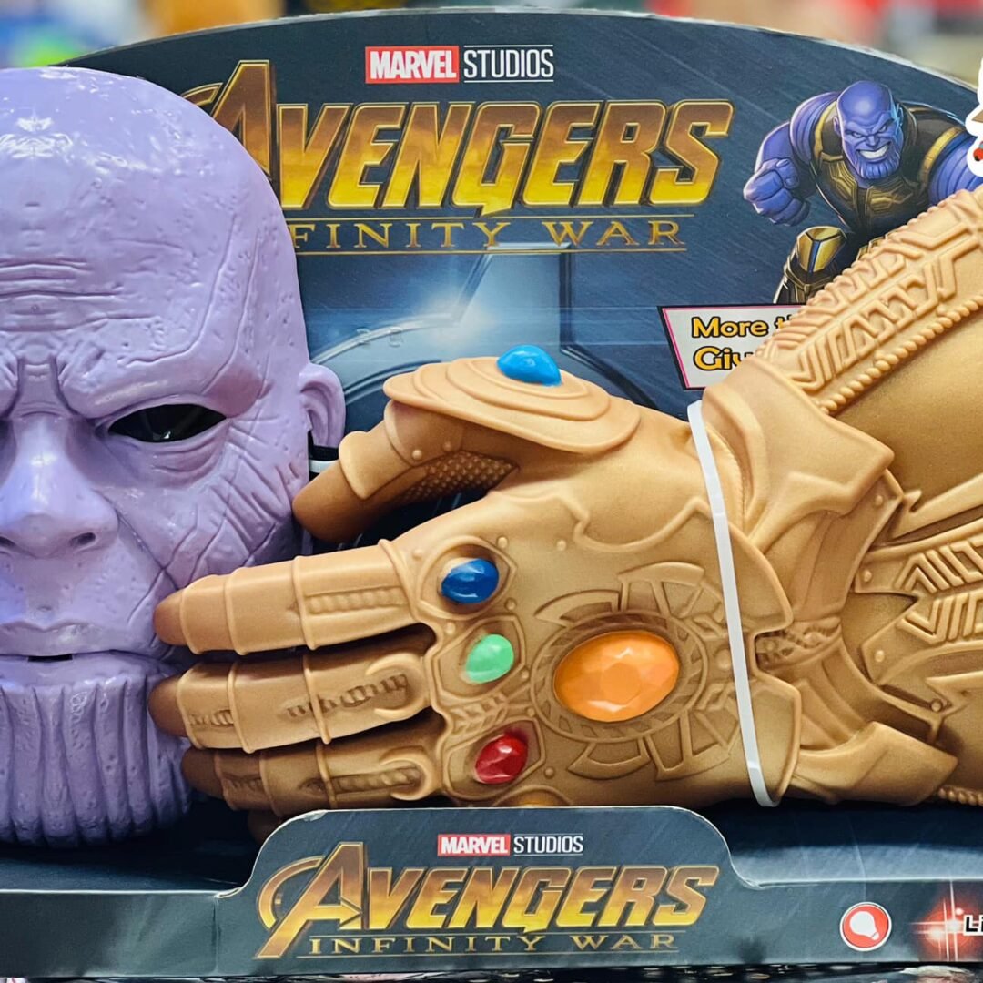 Action Movies Thanos Face Mask & Hand Gloves