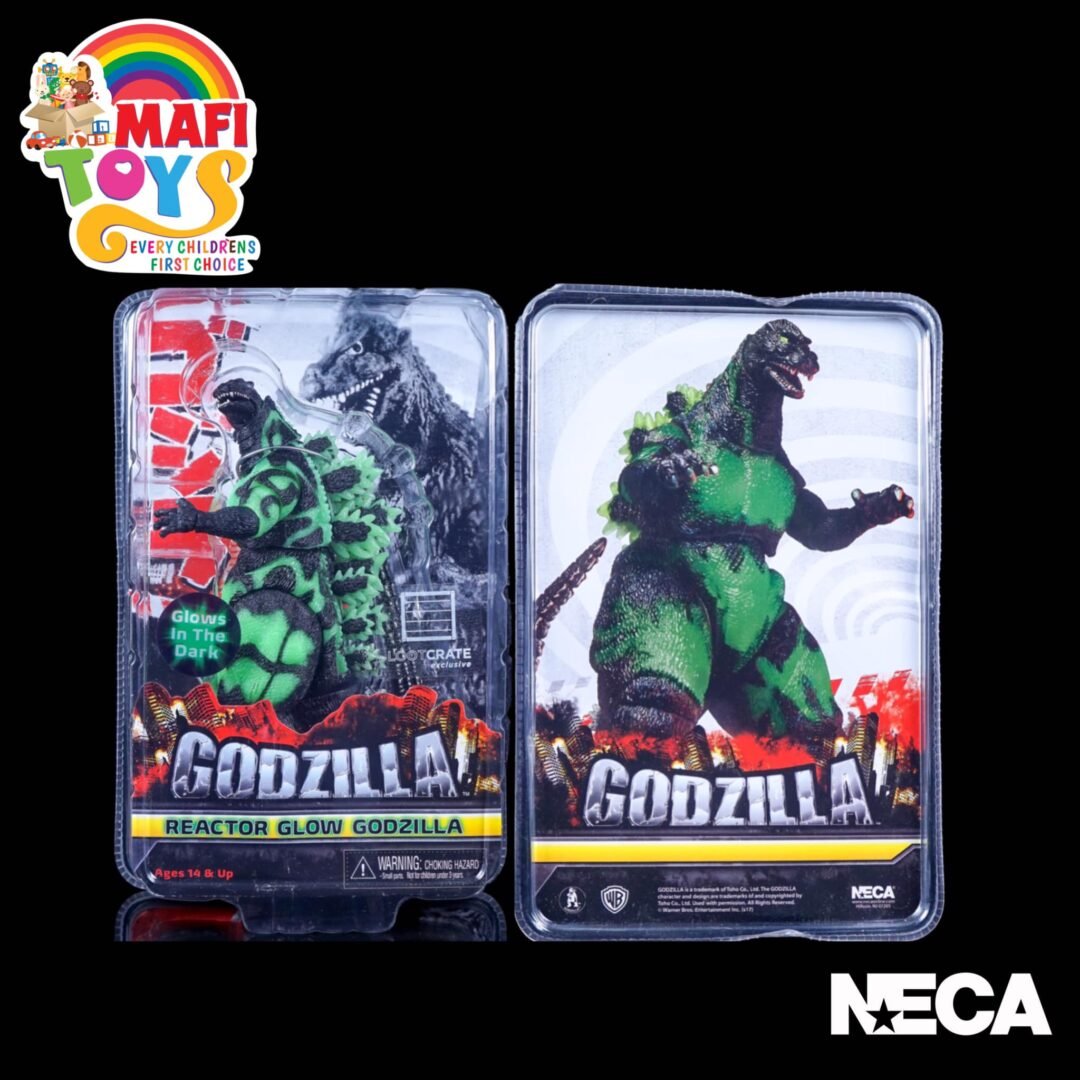 NECA Reactor Glow Godzilla, Glows In The Dark Action Figure, Loot Crate Exclusive Toy