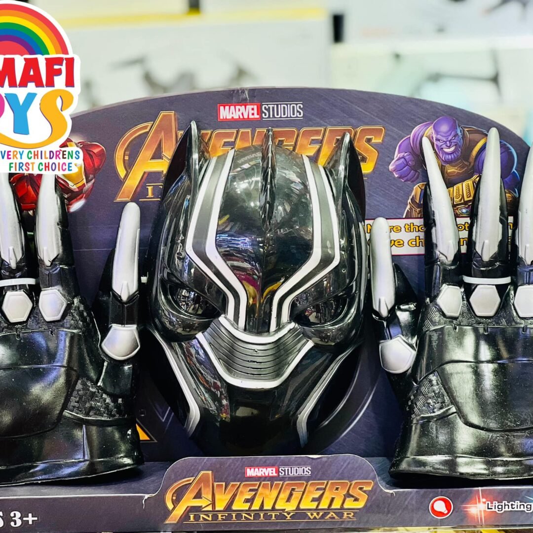 Action Movies Black Panther Face Mask & Hand Gloves
