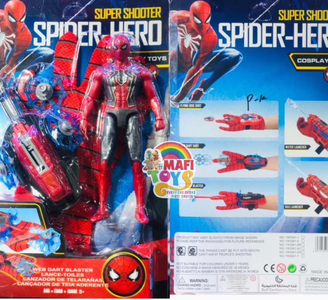 Spiderman Super Glove Launcher/Web Shooter With Spiderman