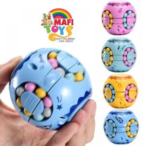 Puzzle Little Magic Bean Rotating Hamburger Cube Top 2 in 1 Speed Magic Cube Educational Stress Reliever Toys