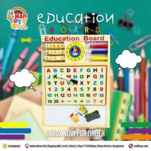 Multi -Purpose Magnetic Pictures Writes Plank Write Happy Childhood Education Board - 17 Inch