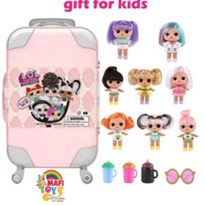 (LOL) Surprise Doll Luggage Suitcase Toy with Accessories for Kids Children Birthday Christmas New Year Gift Random Style 11x19x5.8cm