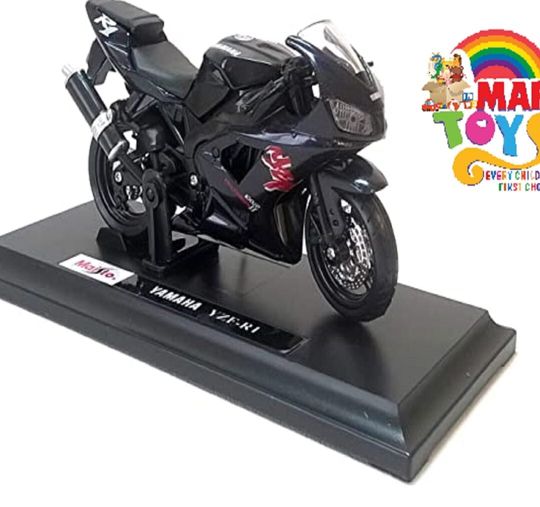 Maisto YAMAHA YZF-R1 (Black) Motorcycle Die Cast Model Scale 1:18 Die Cast Metal Motorcycle/Bike