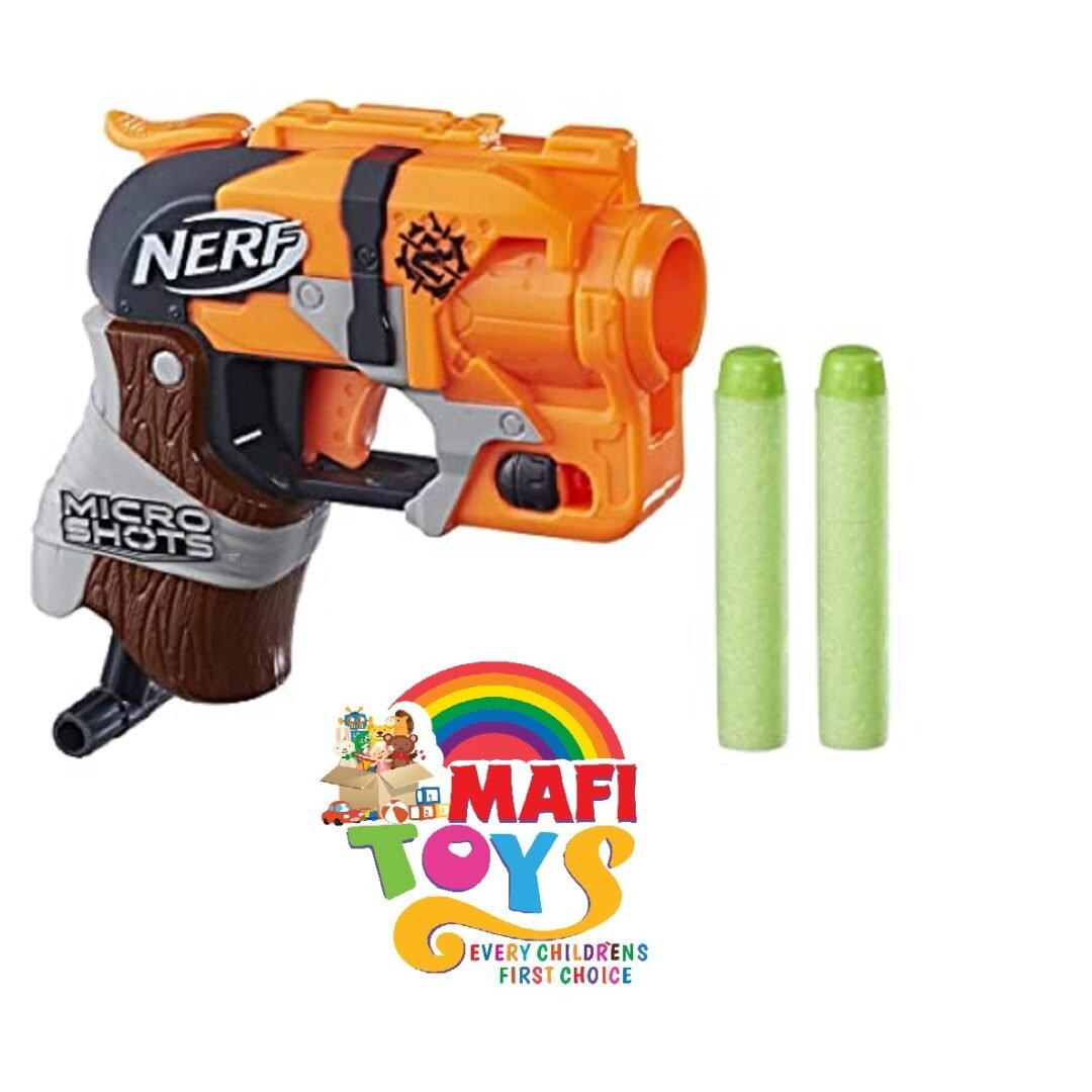 Nerf MicroShots Zombie Strike Hammershot, Includes blaster and 2 darts, For Kids Ages 8 years Old and Up