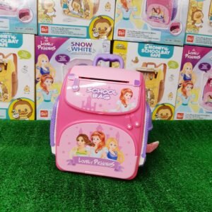 Lovely Princess Backpack Number Bank Money Saver ATM Bank Game For Girls
