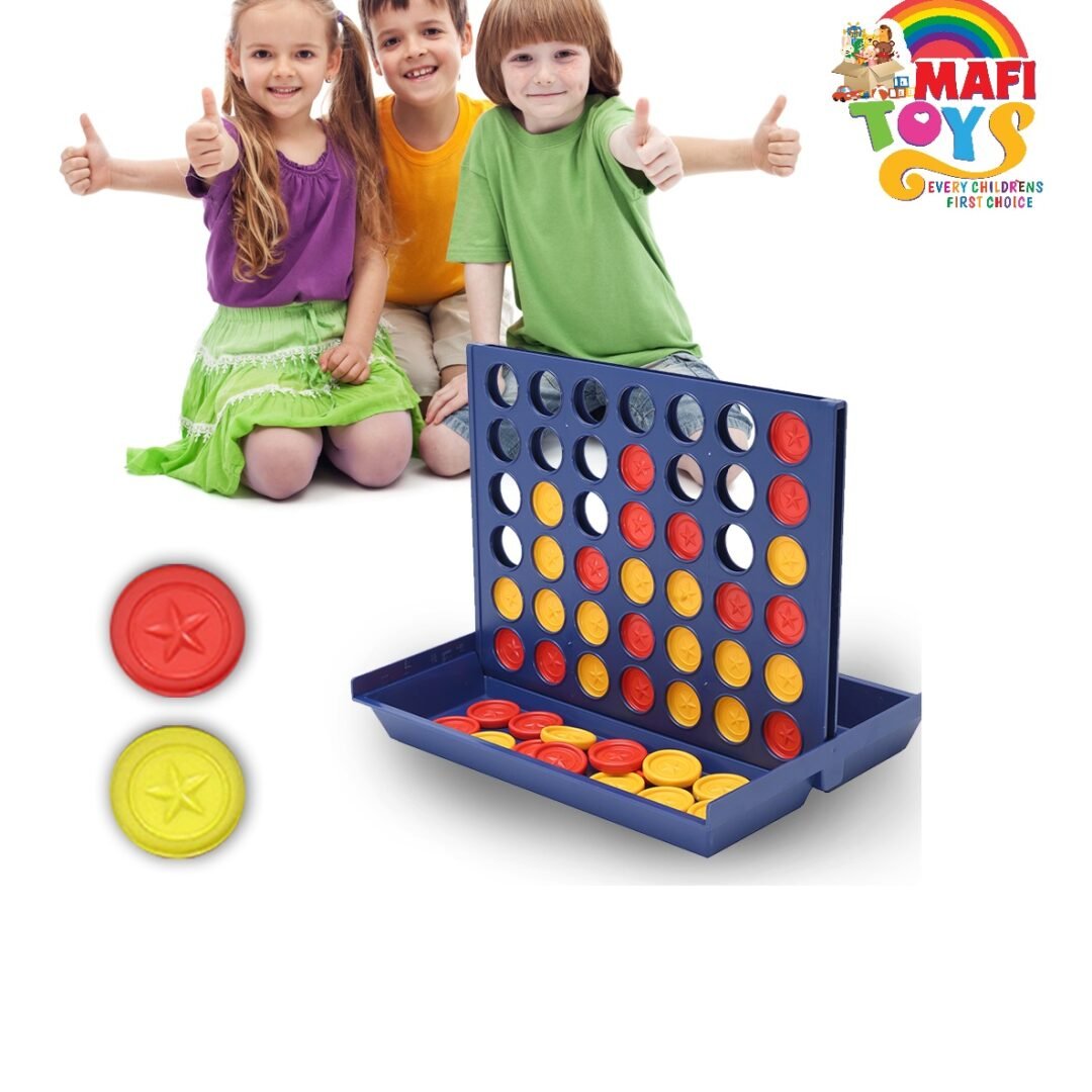 Connect 4 Game Classic Master Foldable Kids Children Leisure Line Up Row Board Puzzle Toys Gifts Board Game