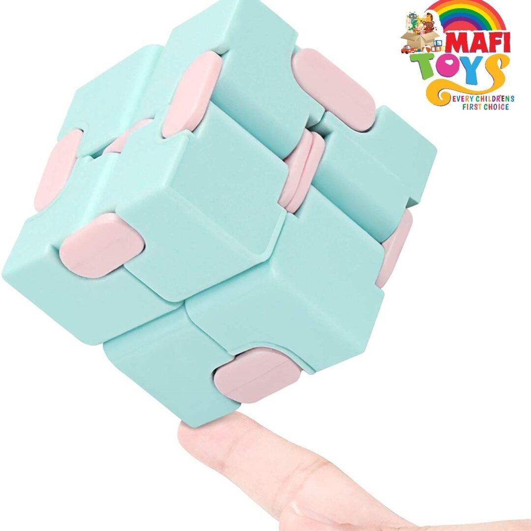 PVC Infinity Cube Fidget Sensory Game Toy For Kids Multicolor