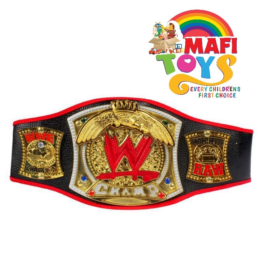 Wrestling Monday Nite RAW Championship Spinner Belt WWE Championship Belt Plastic Material Winner Belt For Kids - Multicolor