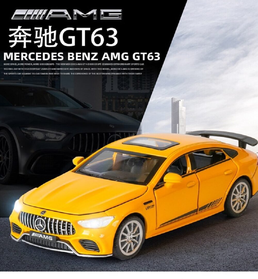 1:32 Mercedes BENZ AMG GT63 Diecasts Car Toy Vehicles Metal Car 6 Doors Open Model Car Sound Light Fast & Furious Car Toys For Children Gift