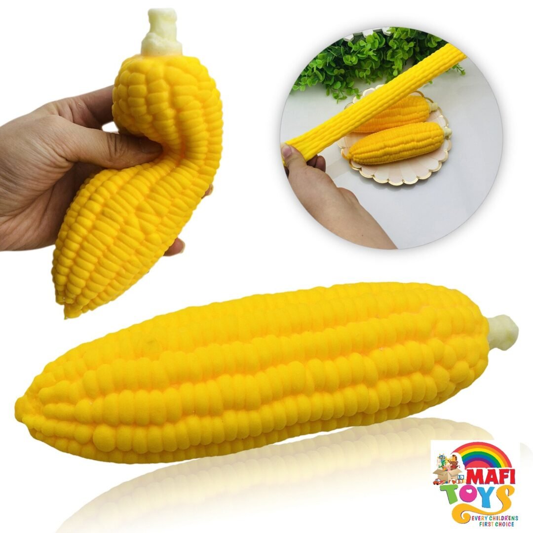 Squishy Party Favors Corn Shape Toys For Kids - 1 Piece Yellow Color