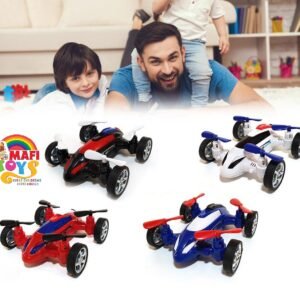 Fly Car Toys Inertia Four-Axis Friction Powered Cars Children Toy Model 4 Axis Aircraft Cars For Kids Children Gifts