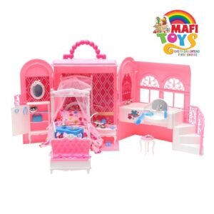 Barbie Doll Sweet Dreams Bed and Bath Deluxe Bedroom Girl's Play House Toys Playset - Furniture