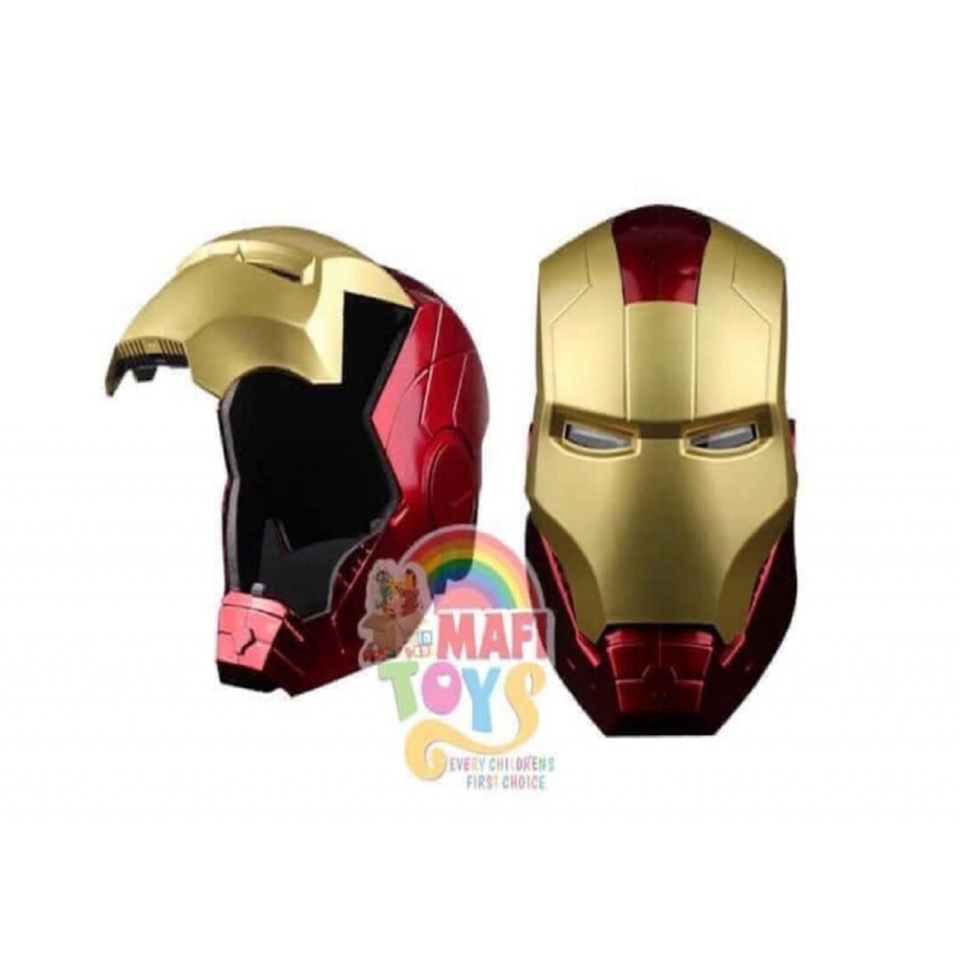 New Super Hero Iron Man Helmet 1:1 Ironman Mask PVC Action Figure Cosplay Light Led Model Toys Gift
