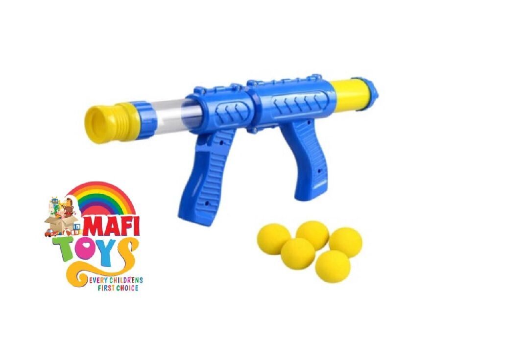 Atomic Air Powered EVA Foam Plaint Balls Blaster Shooting Gun