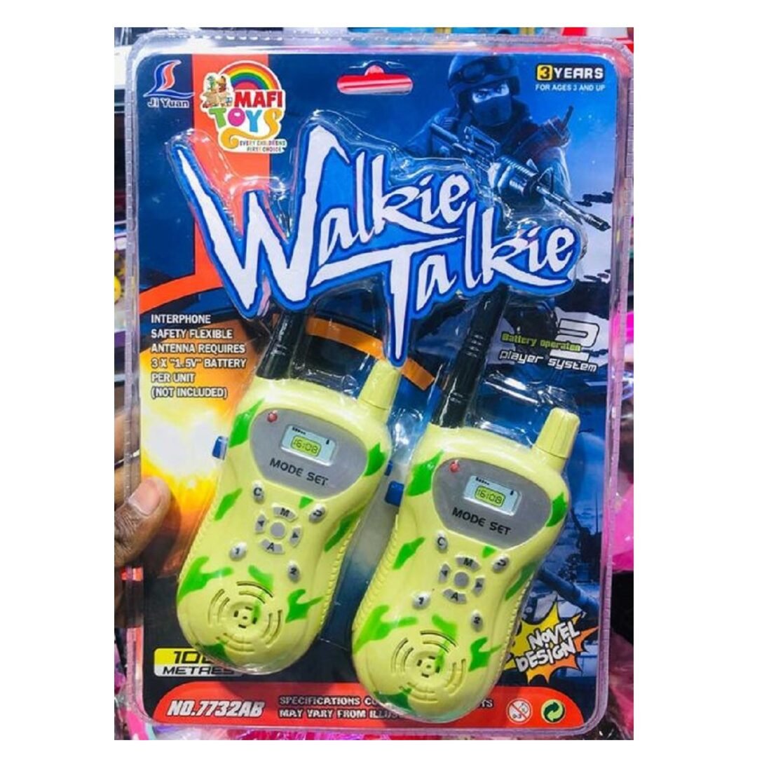 Plastic Walkie Talkie Toy For Kids - Multicolor