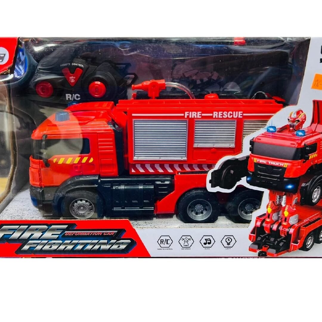 Spray Water Truck Toy Electric Fire Truck Car Music Light Educational Toys Boy Kids Toy Gift With Remote Control