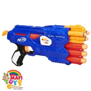 Nerf N-Strike Dual-Strike Blaster Soft Bullets Shooter Toy -Multicolor