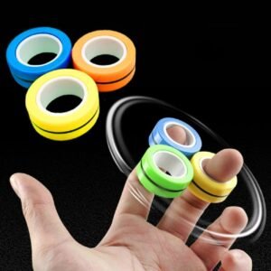 Stress Relief Magnetic Rings Fidget Toys For Anxiety Anti-Stress Roller Fingertip Toys Adult Children Finger Spinner Magic Rings