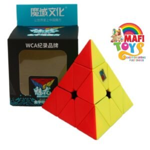 Rubik'S Cube 3 Stage Pyramid Mini Pocket Cube Speed Magic PVC Puzzle Multicolor