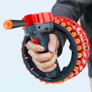 Growler Electric Portable Rapid Fire Fully Automatic Soft Bullet Gun hold 28 Pieces Darts Charging Model