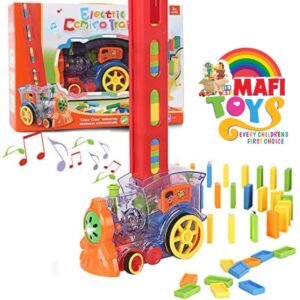 Electric Domino Toy Train Set Early Educational Toys Interesting Family Game Building Blocks Toys Car Birthday Gift for Children