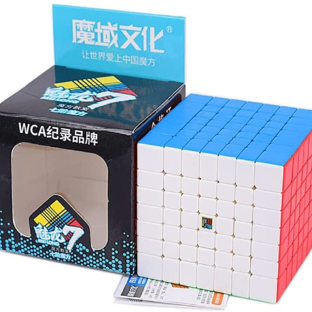 Rubik'S Cube Moyu 7x7x7 Mini Pocket Cube Speed Magic Cube Professional PVC Puzzle Cube Multicolor