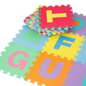36 Pieces Alphabet EVA Puzzle Mat Foam Floor Puzzle Mat Letters Baby Puzzle Mat Baby Activity Mats Baby Play Carpet Rugs - Multicolor