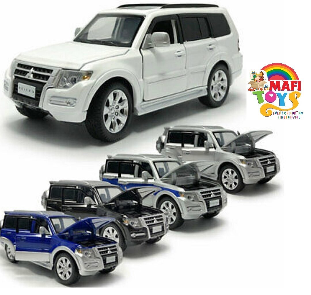 1:32 Mitsubishi Pajero SUV Model Car Diecast Toy Vehicle Sound Light Kids Gift