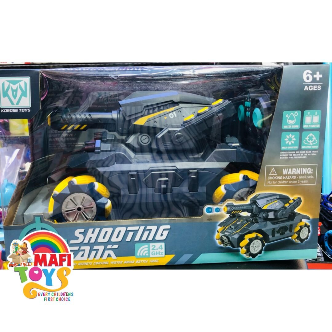 Tank Fight Water Bullet Launch 2.4G Remote Control Car 360 Degree Spin RC Car Toys For Kids